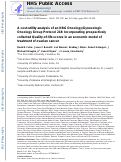 Cover page: A cost–utility analysis of NRG Oncology/Gynecologic Oncology Group Protocol 218: Incorporating prospectively collected quality-of-life scores in an economic model of treatment of ovarian cancer