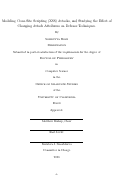 Cover page: Modeling Cross-Site Scripting (XSS) Attacks, and Studying the Effect of Changing Attack Attributes on Defense Techniques.