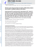 Cover page: Distinct nasal airway bacterial microbiotas differentially relate to exacerbation in pediatric patients with asthma