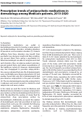 Cover page: Prescription trends of antipsychotic medications in dermatology among Medicare patients, 2013-2020