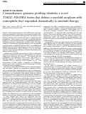 Cover page: Comprehensive genomic profiling identifies a novel TNKS2–PDGFRA fusion that defines a myeloid neoplasm with eosinophilia that responded dramatically to imatinib therapy