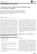 Cover page: A Molecular Tweezer Ameliorates Motor Deficits in Mice Overexpressing α-Synuclein.