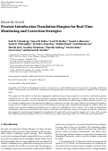 Cover page: Prostate Intrafraction Translation Margins for Real-Time Monitoring and Correction Strategies