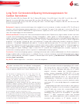 Cover page: Long‐Term Corticosteroid‐Sparing Immunosuppression for Cardiac Sarcoidosis