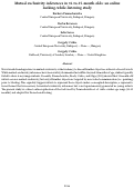 Cover page: Mutual exclusivity inferences in 12-to-15-month-olds: an online looking-while-listening study