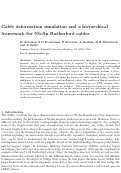 Cover page: Cable deformation simulation and a hierarchical framework for Nb3Sn Rutherford cables