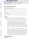 Cover page: Signal transduction with a swing