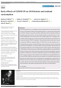 Cover page: Early effects of COVID-19 on US fisheries and seafood consumption.