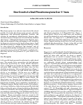 Cover page: Slow Growth of a Small Pheochromocytoma Over 11 Years