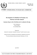 Cover page: Development of a database for prompt gamma-ray neutron activation analysis: Summary report 
of the third research coordination meeting