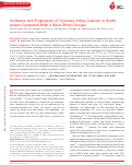 Cover page: Incidence and Progression of Coronary Artery Calcium in South Asians Compared With 4 Race/Ethnic Groups