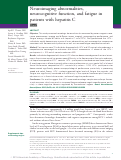 Cover page: Neuroimaging abnormalities, neurocognitive function, and fatigue in patients with hepatitis C