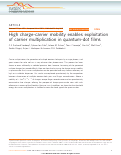 Cover page: High charge-carrier mobility enables exploitation of carrier multiplication in quantum-dot films