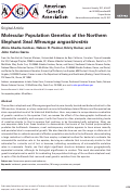 Cover page: Molecular Population Genetics of the Northern Elephant Seal Mirounga angustirostris.