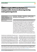 Cover page: MBD2 couples DNA methylation to transposable element silencing during male gametogenesis.