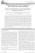 Cover page: Neuronal growth cones respond to laser-induced axonal damage