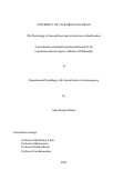 Cover page: The Psychology of Lineup Rejections in Eyewitness Identification