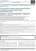 Cover page: The association of trauma with self-reported flares and disease activity in systemic lupus erythematosus (SLE)