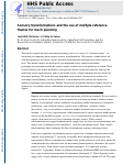 Cover page: Sensory transformations and the use of multiple reference frames for reach planning