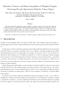 Cover page: Transitive closure and metric inequality of weighted graphs: detecting protein interaction 
modules using cliques