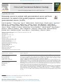 Cover page: Estimating survival in patients with gastrointestinal cancers and brain metastases: An update of the graded prognostic assessment for gastrointestinal cancers (GI-GPA).