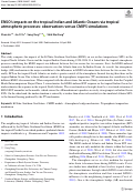 Cover page: ENSO’s impacts on the tropical Indian and Atlantic Oceans via tropical atmospheric processes: observations versus CMIP5 simulations