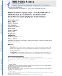 Cover page: Aspirin resistance in pregnancy is associated with reduced interleukin-2 (IL-2) concentrations in maternal serum: Implications for aspirin prophylaxis for preeclampsia