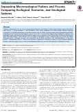 Cover page: Separating Macroecological Pattern and Process: Comparing Ecological, Economic, and Geological Systems