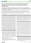 Cover page: Bile acid sequestration reverses liver injury and prevents progression of nonalcoholic steatohepatitis in Western diet–fed mice