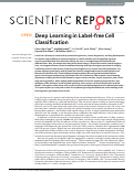 Cover page: Deep Learning in Label-free Cell Classification