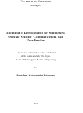 Cover page: Biomimetic Electrostatics for Submerged Oceanic Sensing, Communication, and Coordination