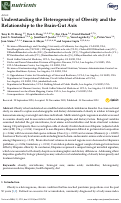 Cover page: Understanding the Heterogeneity of Obesity and the Relationship to the Brain-Gut Axis