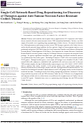 Cover page: Single-Cell Network-Based Drug Repositioning for Discovery of Therapies against Anti-Tumour Necrosis Factor-Resistant Crohns Disease.