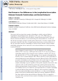 Cover page: Bad Romance: Sex Differences in the Longitudinal Association Between Romantic Relationships and Deviant Behavior