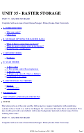 Cover page: Unit 35 - Raster Storage