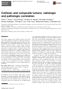 Cover page: Collision and composite tumors; radiologic and pathologic correlation.