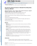 Cover page: Age- and Sex-Specific Increases in Stimulant Prescribing Rates—California, 2008-2017