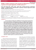 Cover page: MAGE-A inhibit apoptosis and promote proliferation in multiple myeloma through regulation of BIM and p21Cip1.