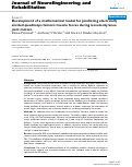 Cover page: Development of a mathematical model for predicting electrically elicited quadriceps femoris muscle forces during isovelocity knee joint motion