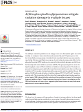 Cover page: 4-(Nitrophenylsulfonyl)piperazines mitigate radiation damage to multiple tissues