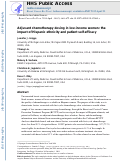 Cover page: Adjuvant chemotherapy dosing in low-income women: the impact of Hispanic ethnicity and patient self-efficacy