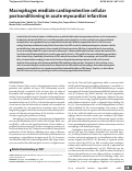 Cover page: Macrophages mediate cardioprotective cellular postconditioning in acute myocardial infarction