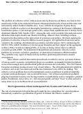 Cover page: The Collective Action Problems of Political Consolidation: Evidence from Poland