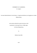 Cover page: Economic Model Predictive Control Theory: Computational Efficiency and Application to Smart Manufacturing