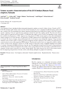 Cover page: Seismo-acoustic characterisation of the 2018 Ambae (Manaro Voui) eruption, Vanuatu