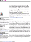 Cover page: A randomized controlled trial comparing non-steroidal anti-inflammatory and fusion protein inhibitors singly and in combination on the histopathology of bovine respiratory syncytial virus infection