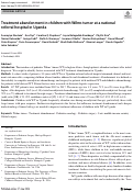 Cover page: Treatment abandonment in children with Wilms tumor at a national referral hospital in Uganda.