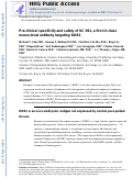 Cover page: Pre-clinical Specificity and Safety of UC-961, a First-In-Class Monoclonal Antibody Targeting ROR1