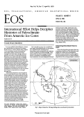 Cover page: International Effort Helps Decipher Mysteries of Paleoclimate from Antarctic Ice Cores