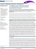 Cover page: Formaldehyde column density measurements as a suitable pathway to estimate near‐surface ozone tendencies from space